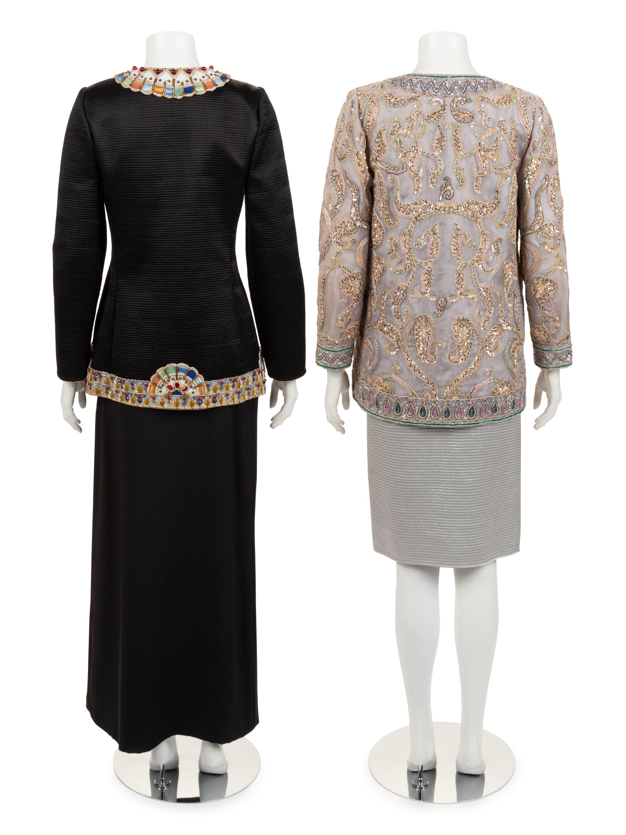 Two Mary McFadden Skirt Suits, 1980-90s