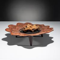 Pottery Plate, with "Embers"