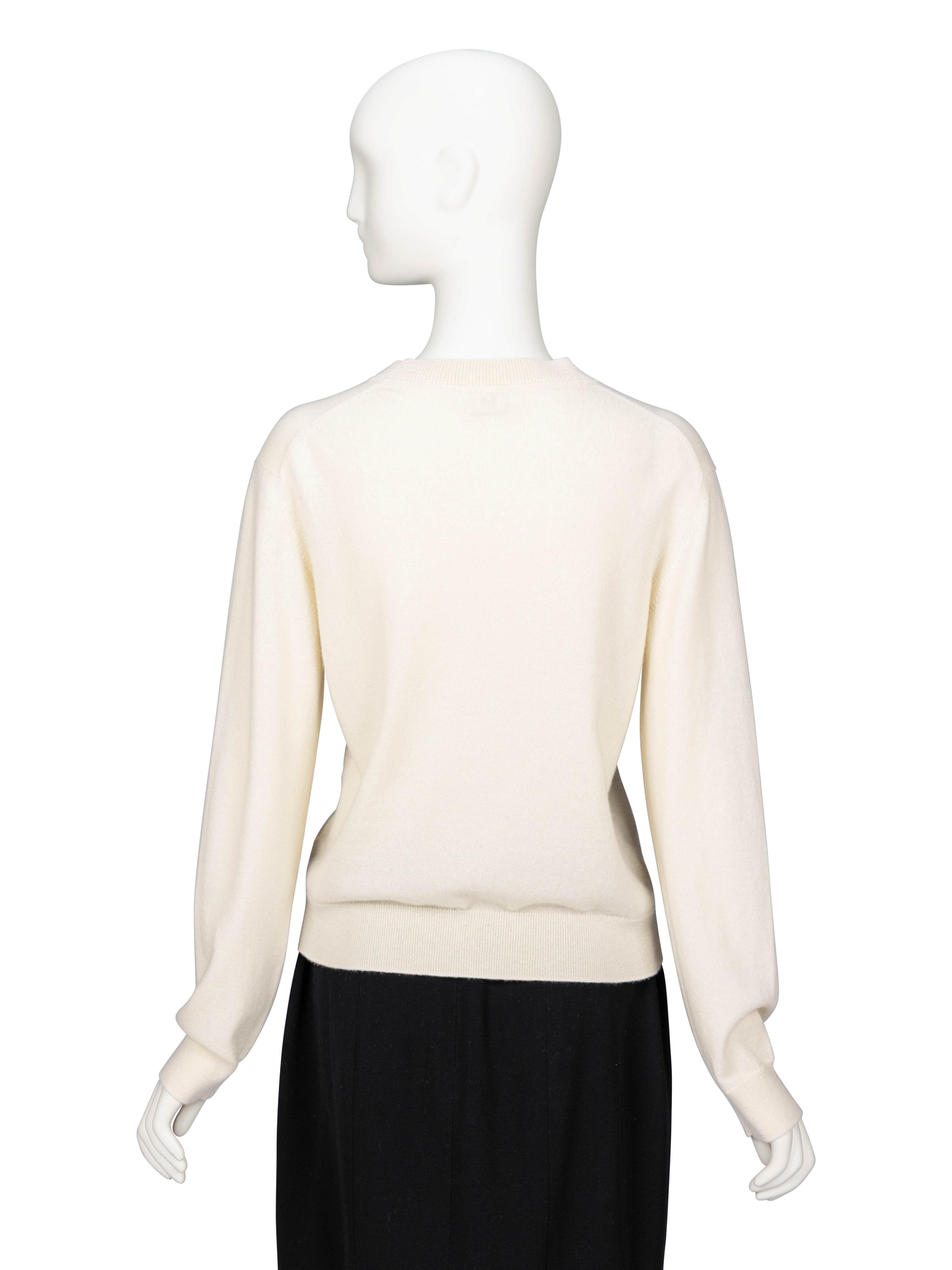 Hermès, Three White Sweaters