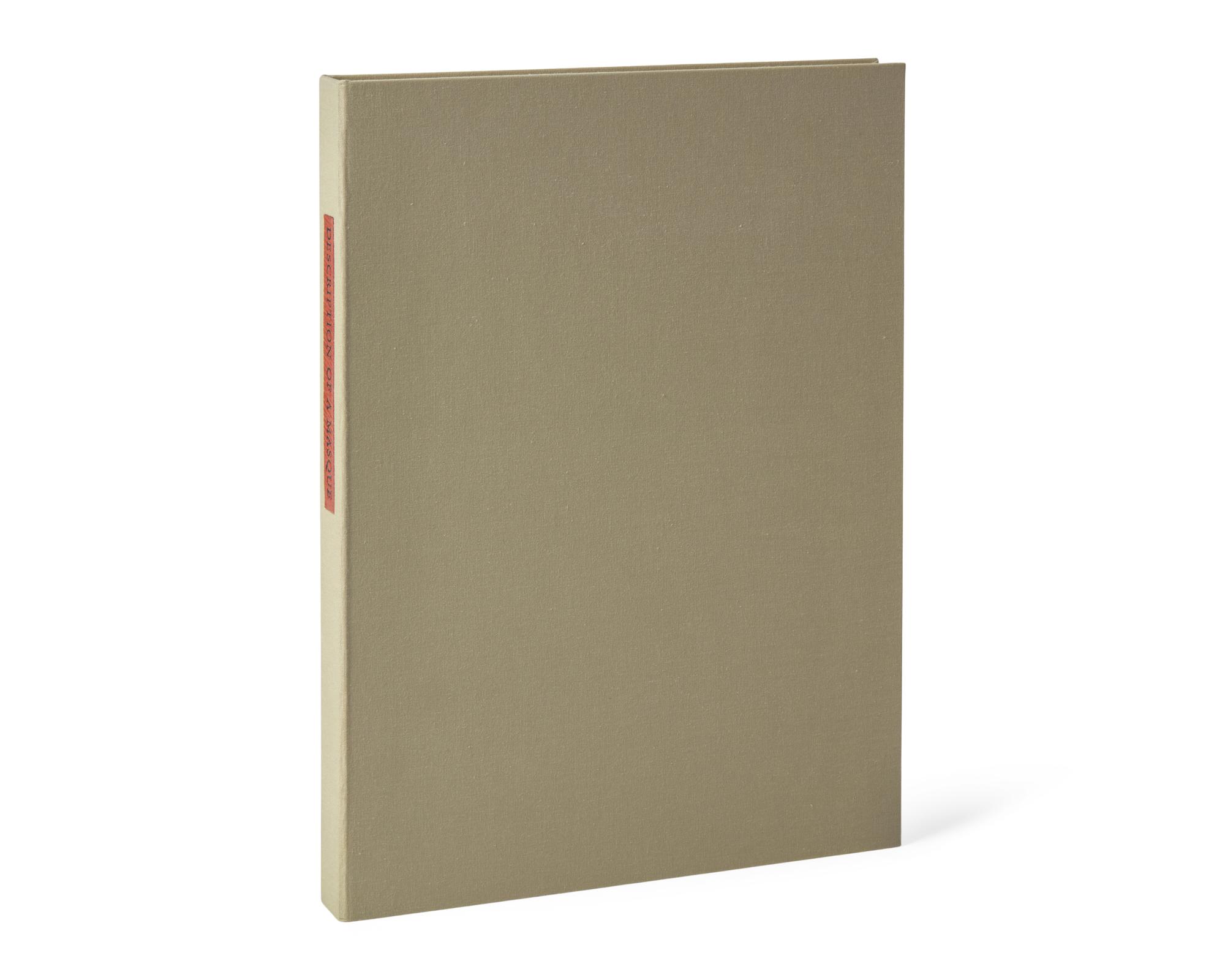 [LIMITED EDITIONS CLUB]. ASHBERY, John (1927-2017). Description of a Masque. New York: The Limited Editions Club, 1998.