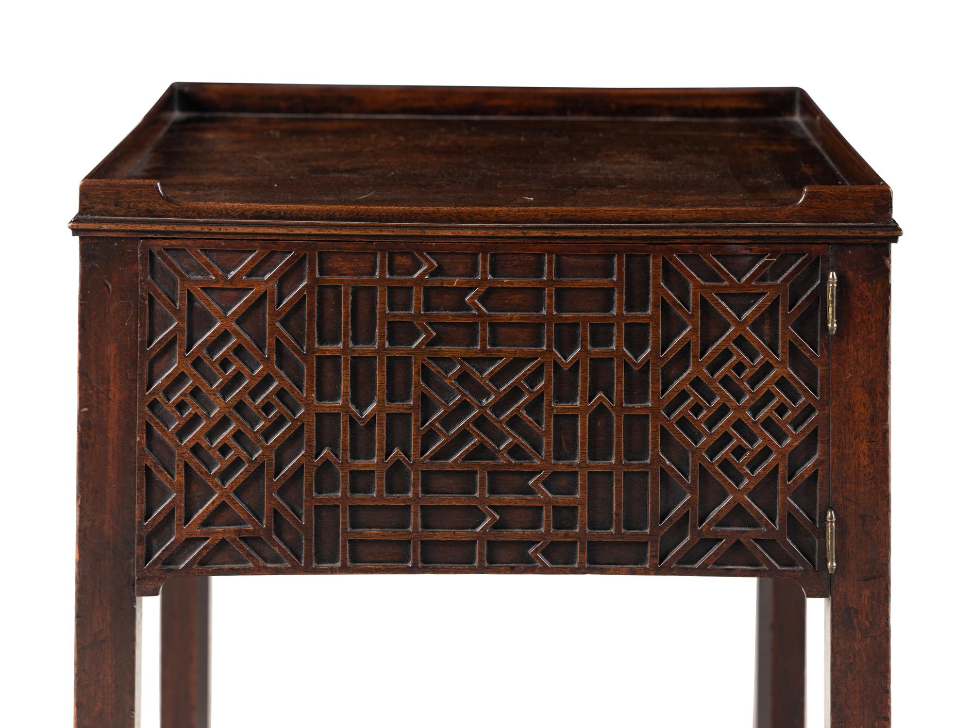 A George II Mahogany Bedside Cabinet
