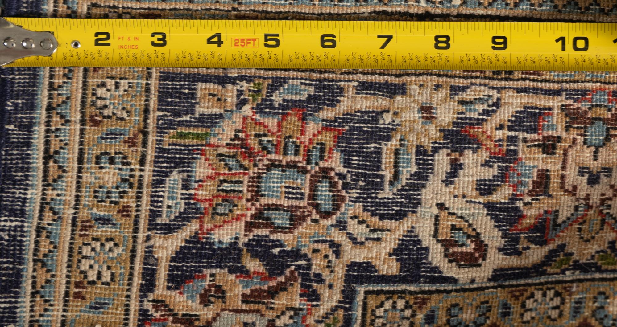 A Kashan Hunting Scene Wool Rug