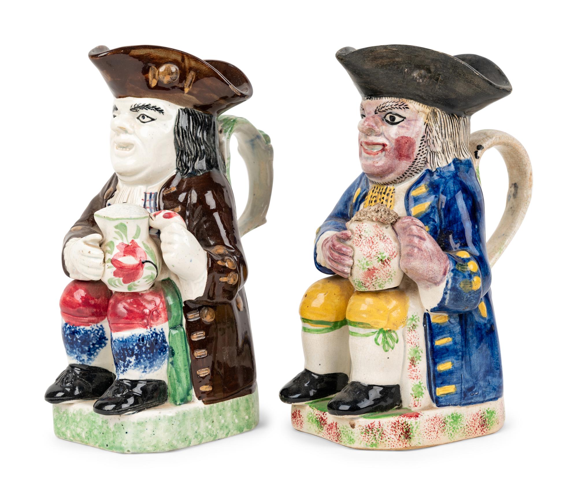 A Portobello Type Toby Jug and Another Toby Jug