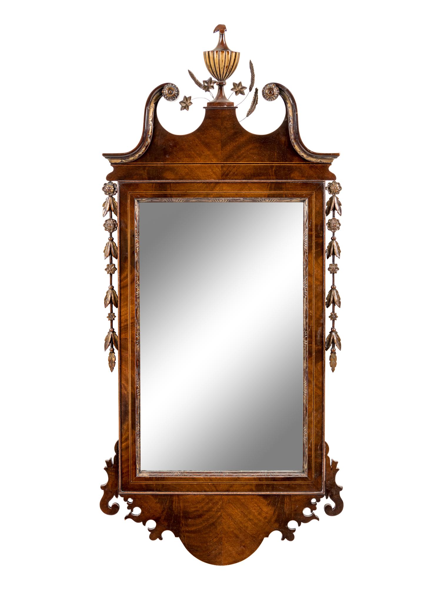 A Chippendale Style Mahogany Mirror