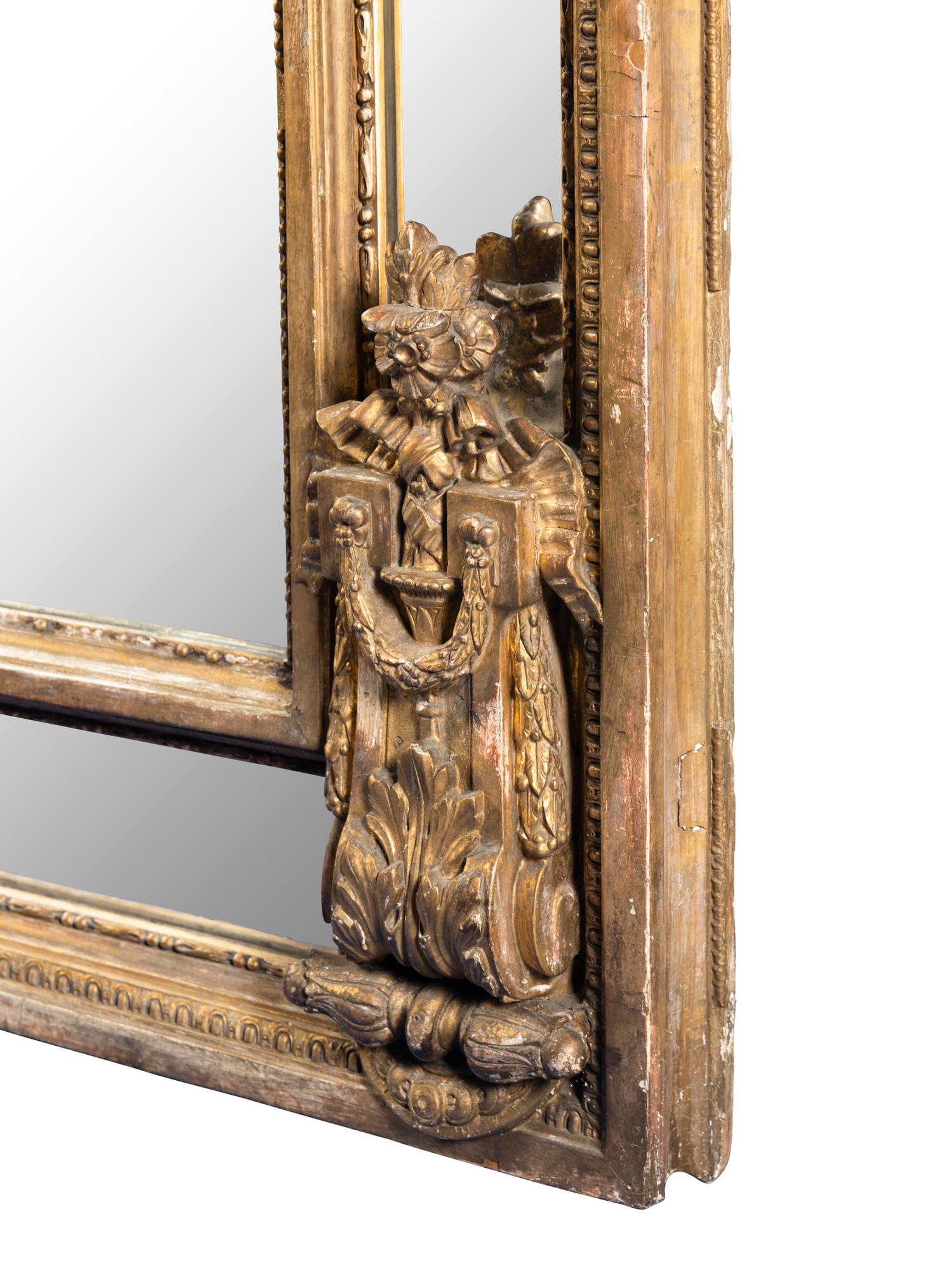 A Napoleon III Giltwood Mirror