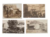 [EPHEMERA]. 78 RPPCs & photographs of parades, sideshows, and fairs.