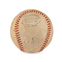 A Walter Johnson Signed Autograph Baseball (Beckett Authentication Services Letter of Authenticity)