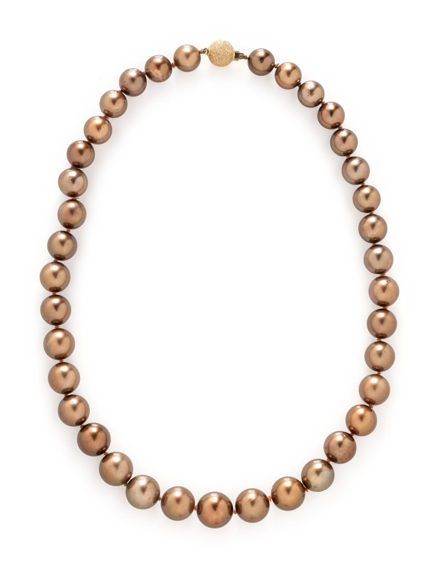 BROWN CULTURED PEARL NECKLACE