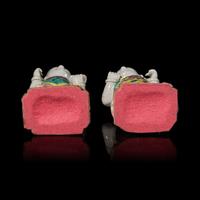A Pair of Chinese Famille Rose "Boys" Figures, Qianlong-Jiaqing Period 清乾隆-嘉慶 粉彩童子擺件一對