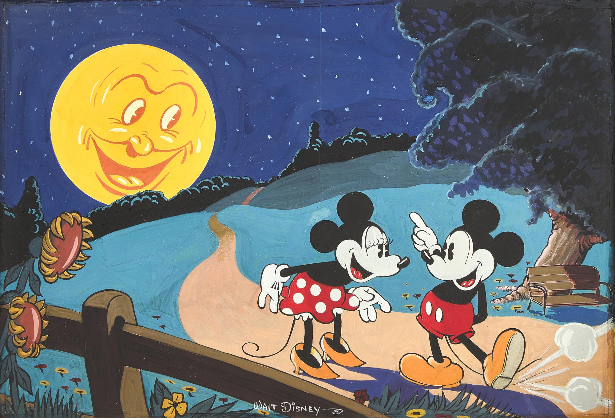 Mickey and Minnie Walking in the Moonlight, ca. 1932-34