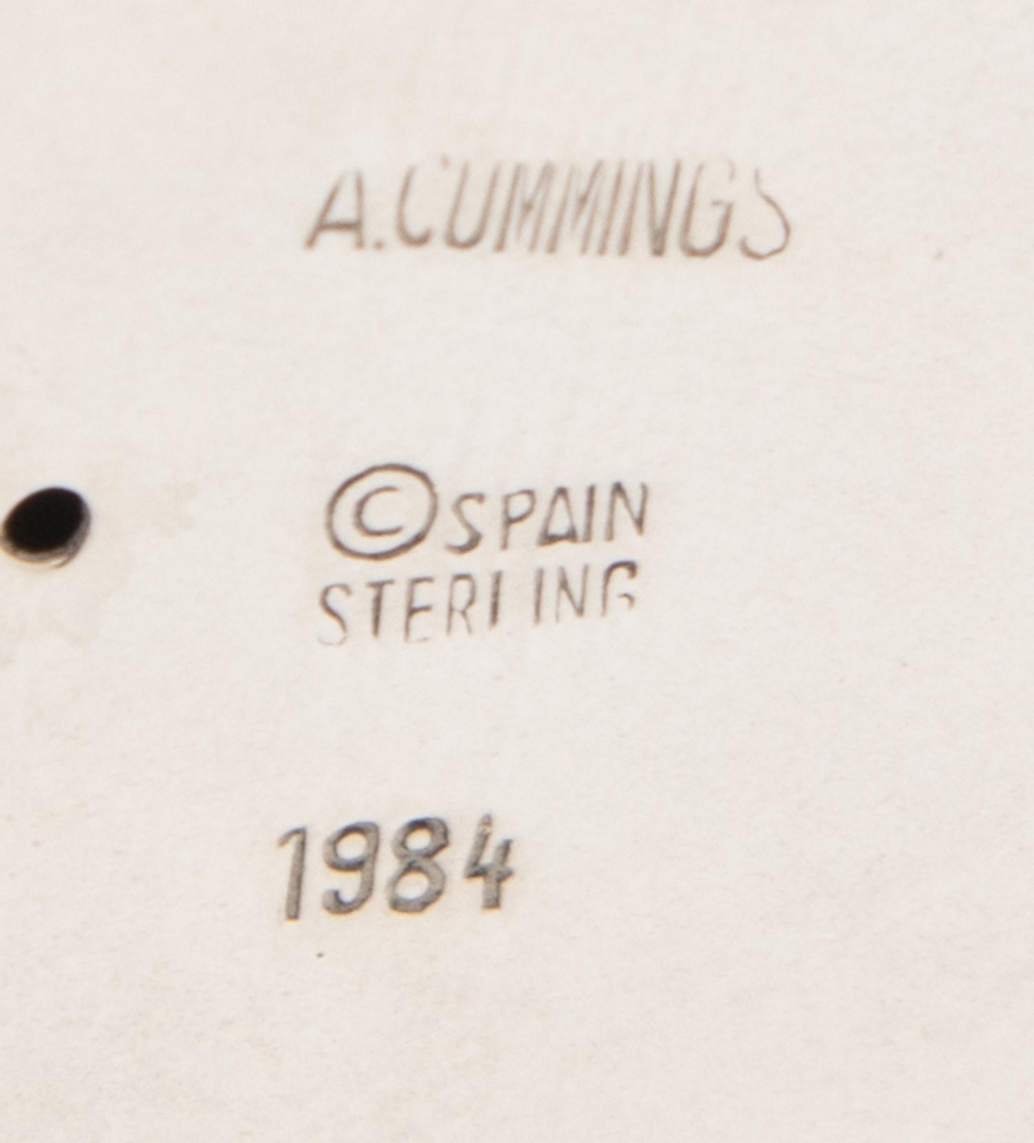 Angela Cummings, Tiffany & Co.; Silver 'Ribbon' Buckle & Black Leather Belt, 1984