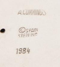 Angela Cummings, Tiffany & Co.; Silver 'Ribbon' Buckle & Black Leather Belt, 1984