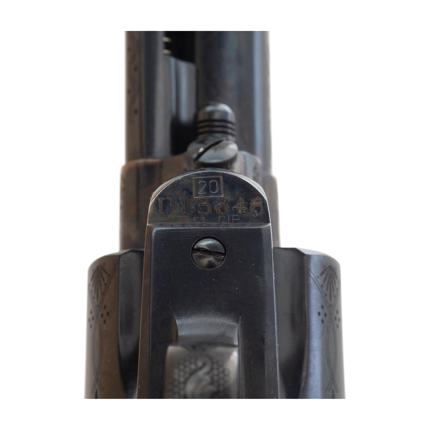 *Engraved Uberti Cattleman .45 Colt With Mother Of Pearl Grips in Box