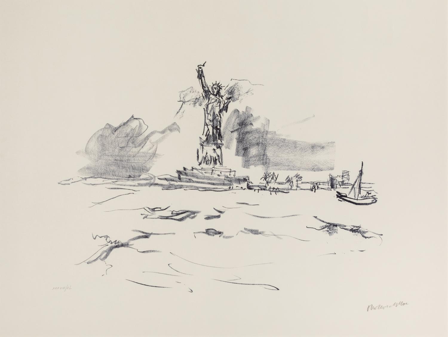 Oskar Kokoschka, (Austrian, 1886-1980), A group of nine works: King Lear, Manhattan (5), Persian War (2), and Portrait of a Woman