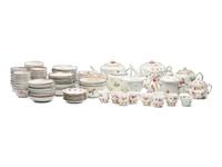 A Mixed Collection of Chinese Export Famille Rose and Rose Mandarin Porcelain Articles