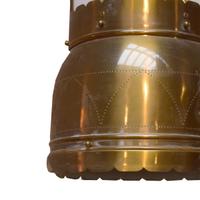 A Set of Four Brass and Glass Light Fixtures 13" W x 13" D x 37" H — United States, Circa 1920