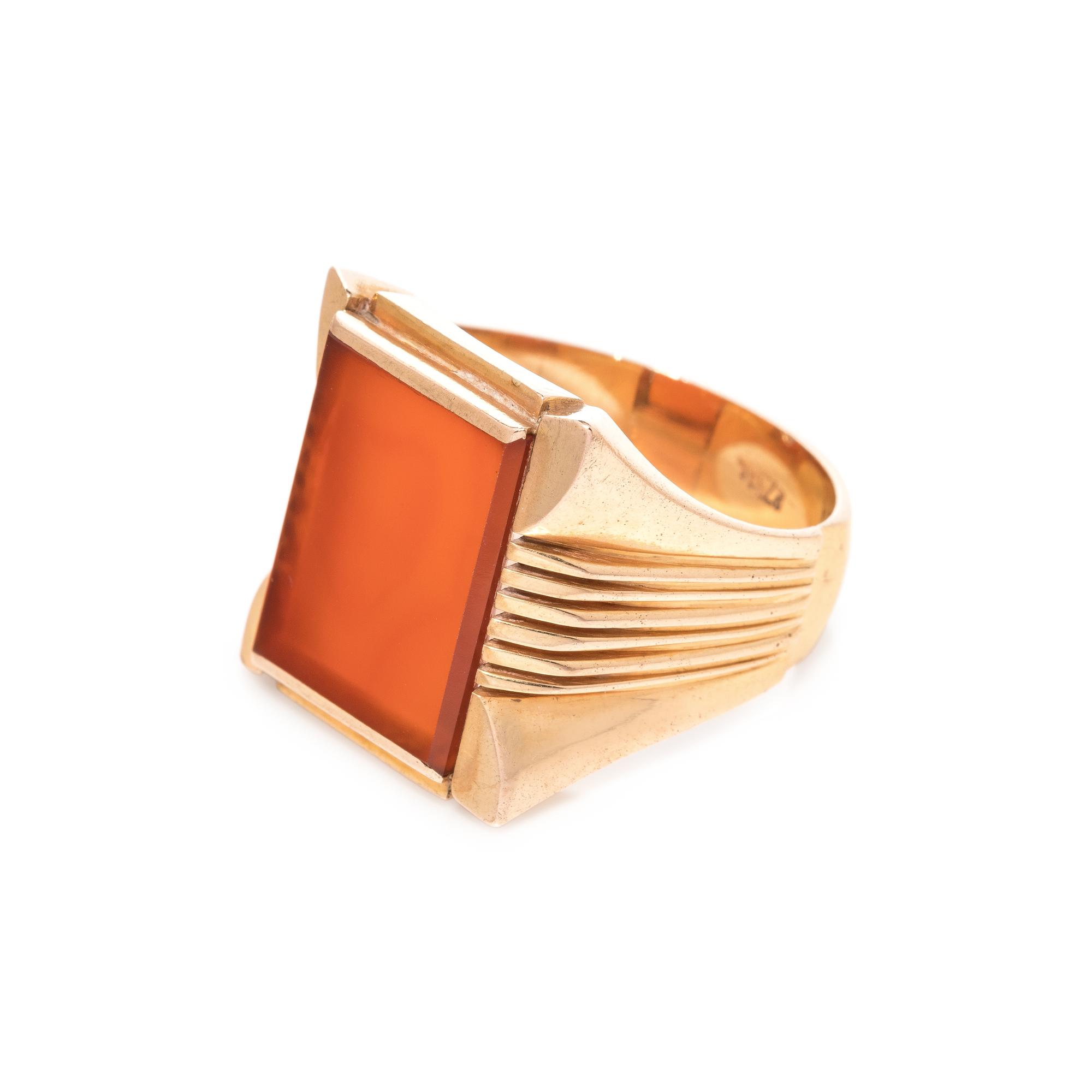 ROSE GOLD AND CARNELIAN RING