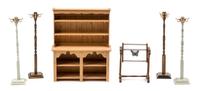 Six Furniture Articles Height of first 6 3/8 inches.