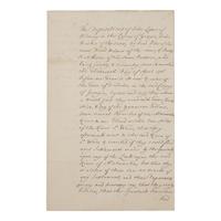 [Georgia] [Moore, Francis] Manuscript Document by the Secretary of James Oglethorpe, Founder of the Colony of Georgia