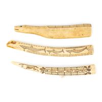 Native Alaskan Scrimshawed Cribbage Boards