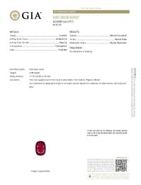 UNHEATED BURMESE RUBY AND DIAMOND RING