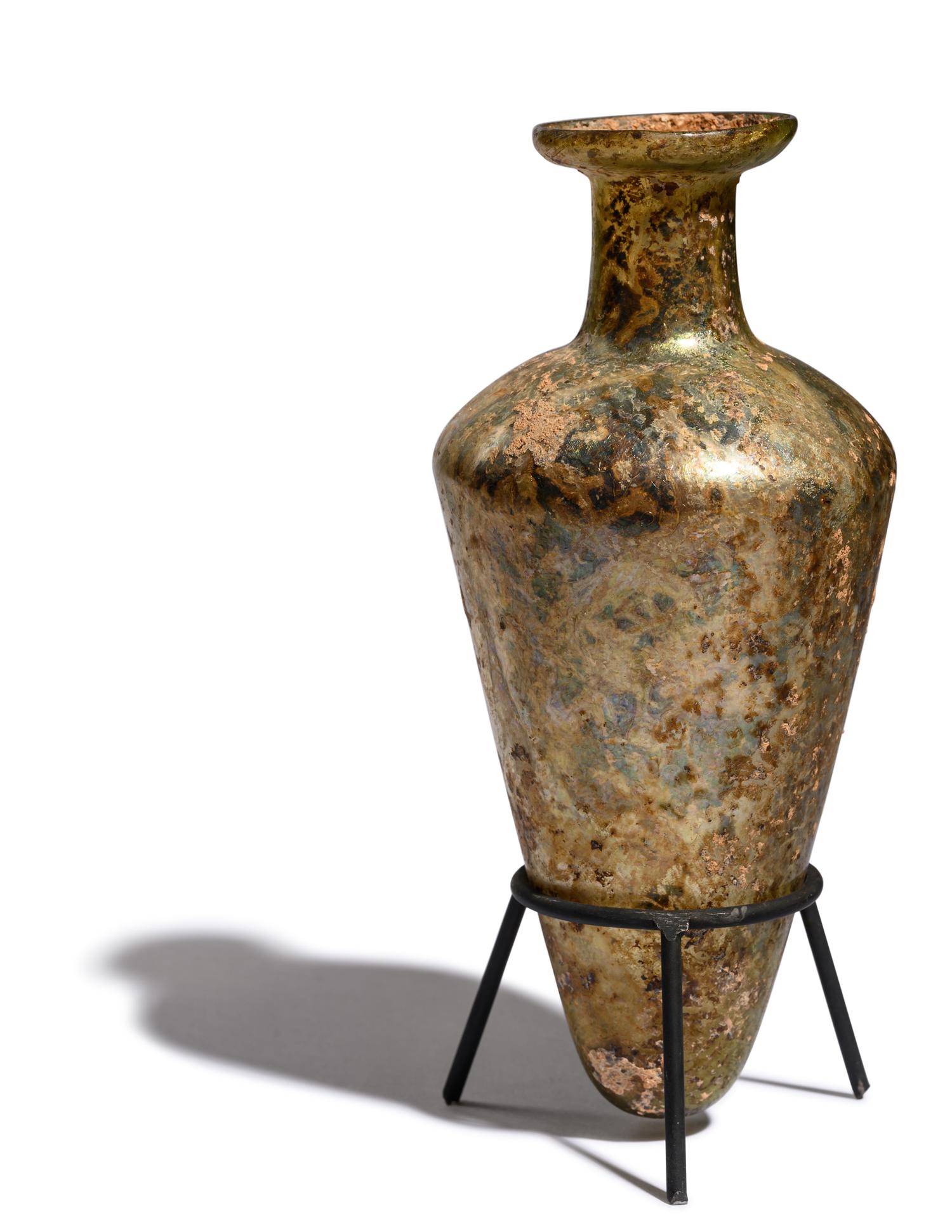 A Roman Glass Unguentarium