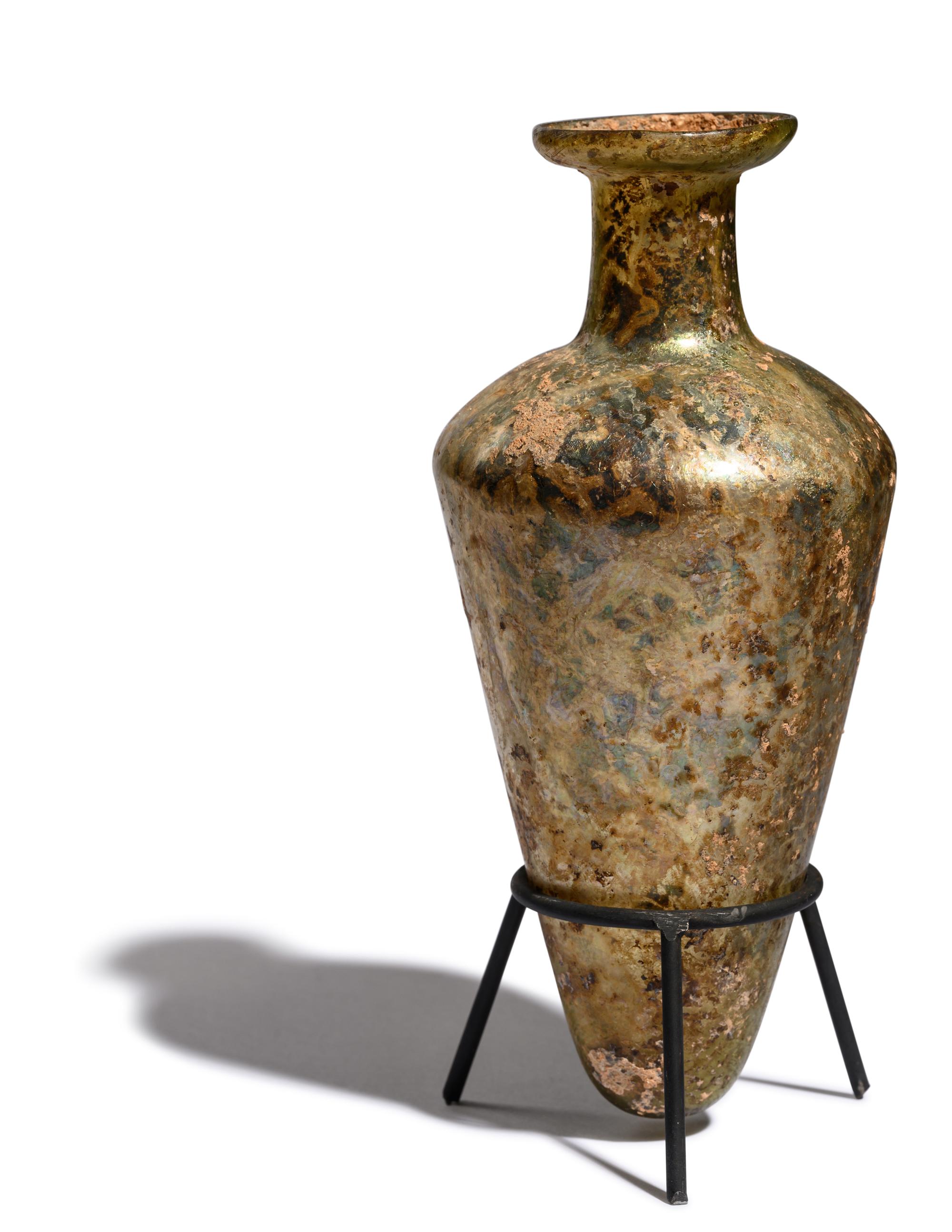 A Roman Glass Unguentarium