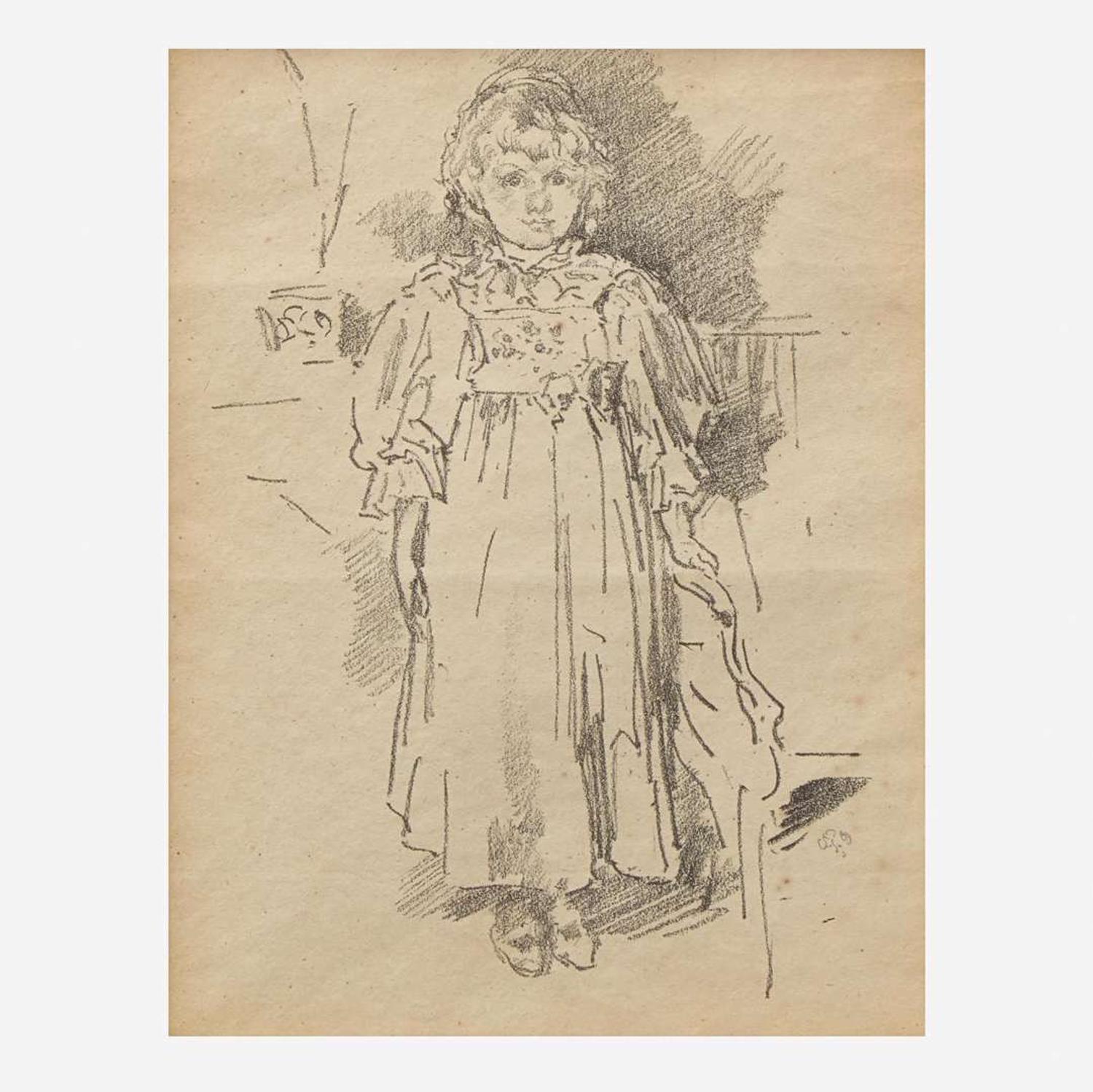 James Abbott McNeill Whistler (American, 1834-1903) Little Evelyn