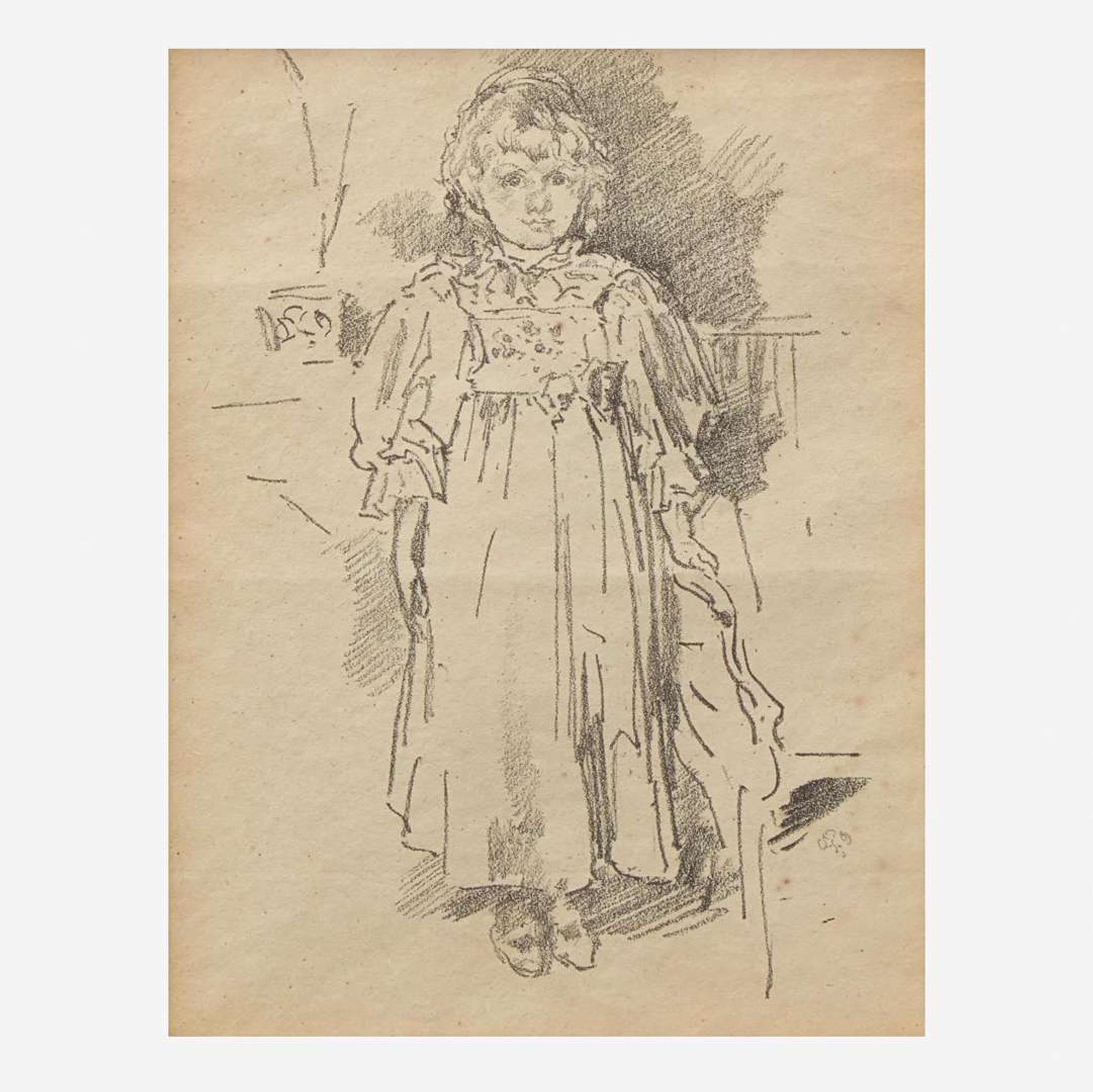 James Abbott McNeill Whistler (American, 1834-1903) Little Evelyn