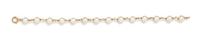 A 14 Karat Yellow Gold and Cultured Pearl Bracelet, 5.50 dwts.