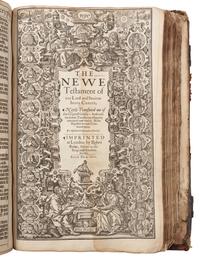 [BIBLE, in English]. [ The Old Testament. ] - The New Testament. London: Robert Barker, 1611-1612 or later.