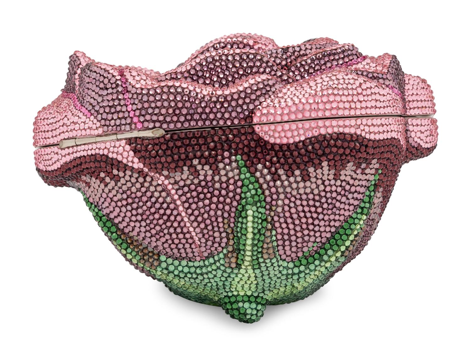 Judith Leiber Collector's Edition Pink Rose Minaudière