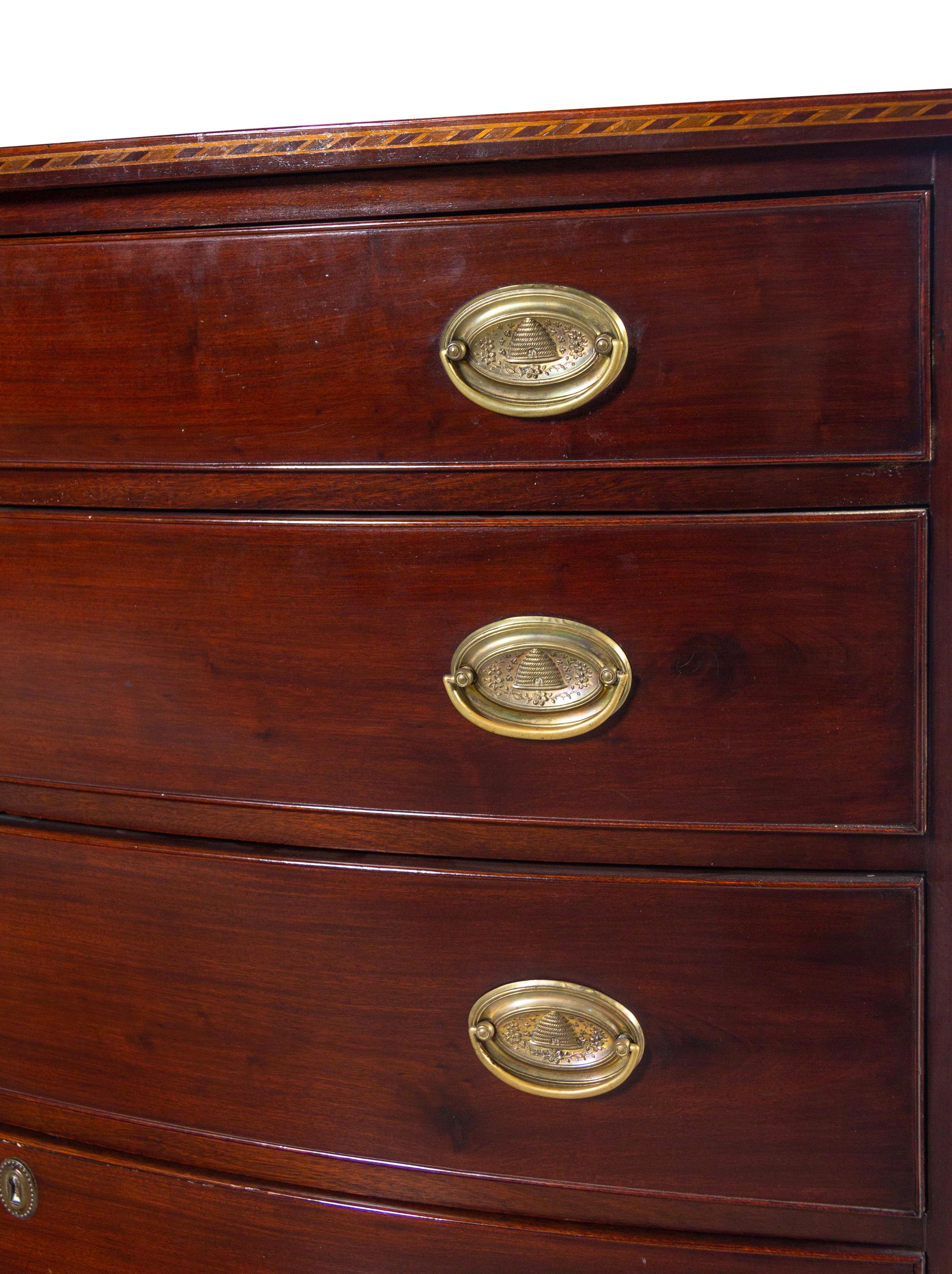 A Federal Mahogany Chest of Drawers