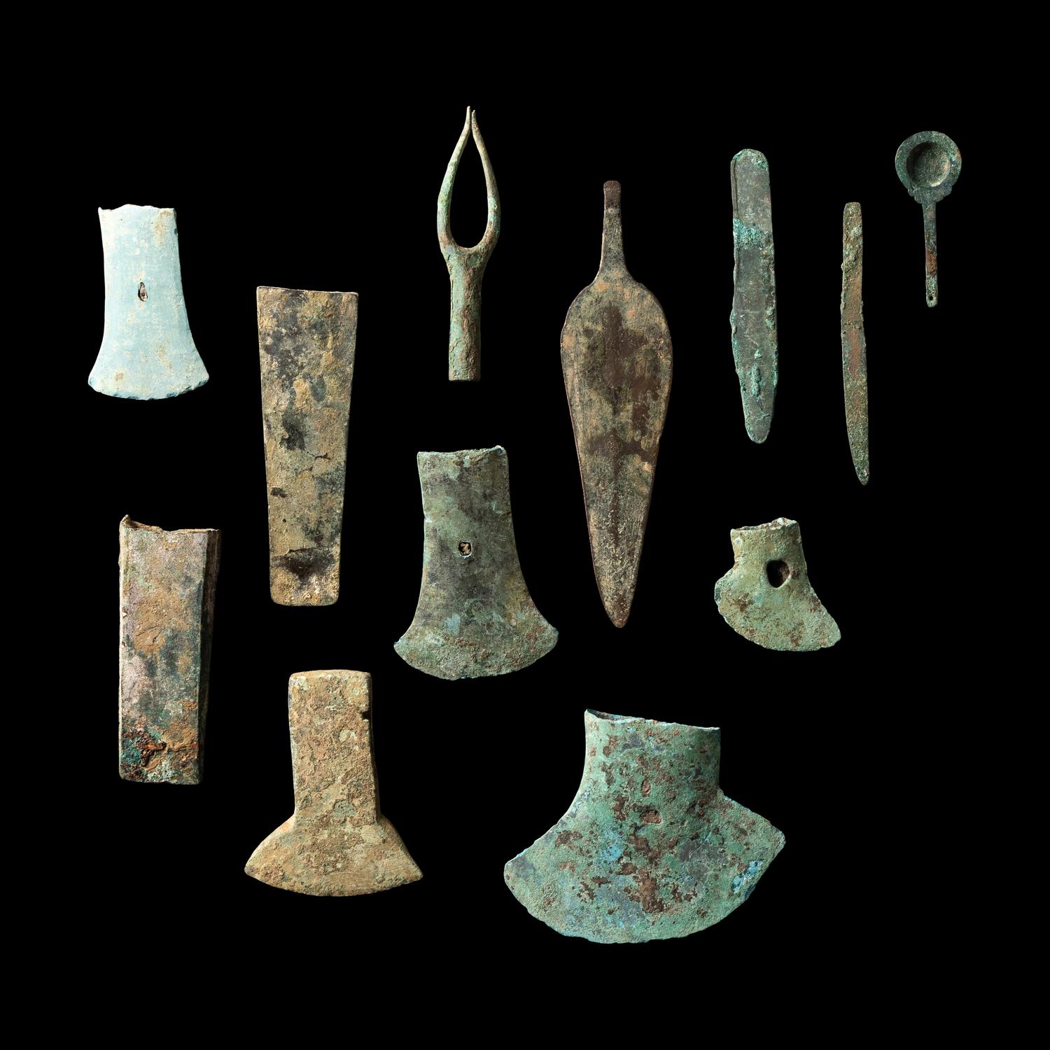 Twelve Roman Bronze Tools