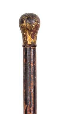 An American Painted Walking Stick Length 35 1/2 inches.