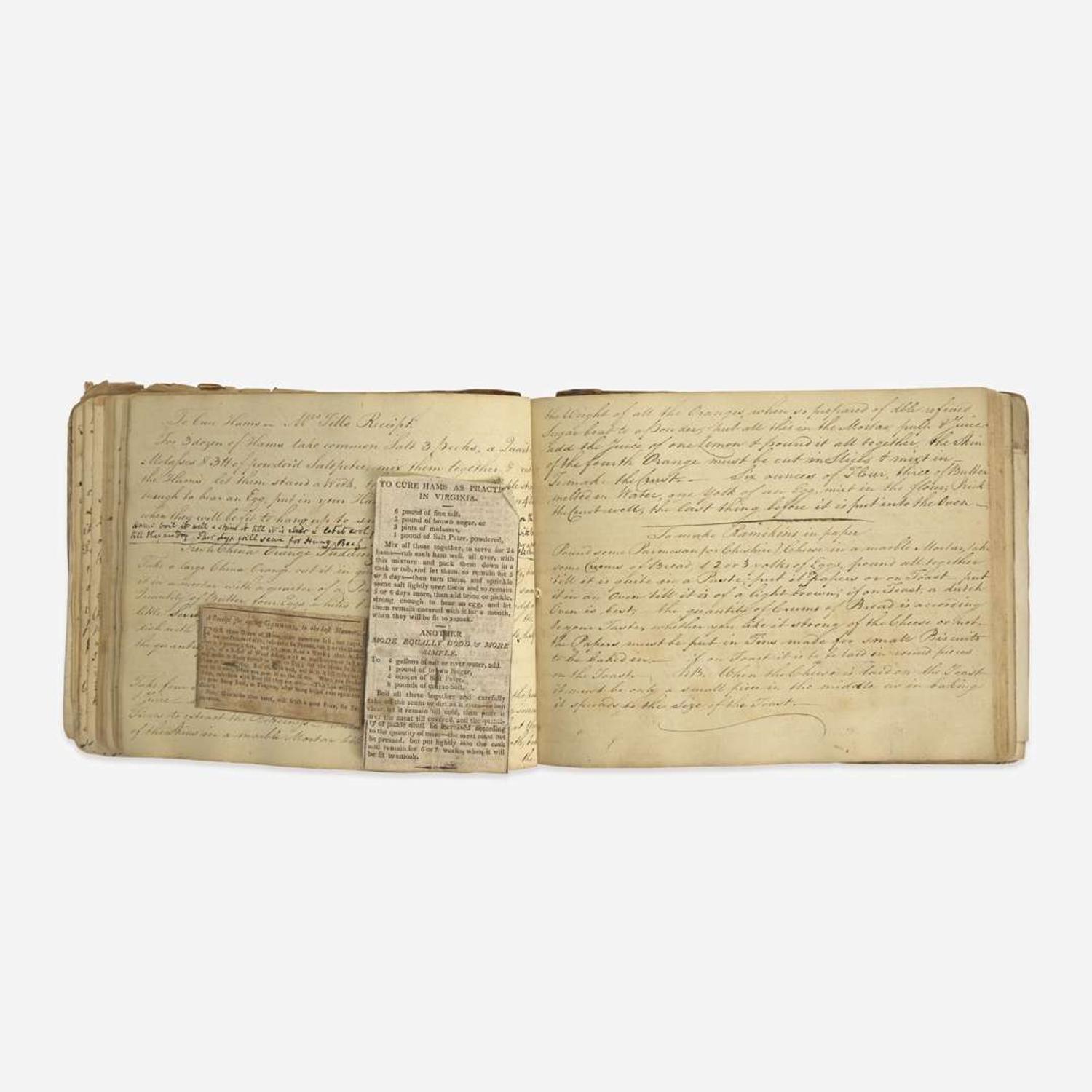 [Food & Drink] Group of 3 Manuscript Recipe Notebooks