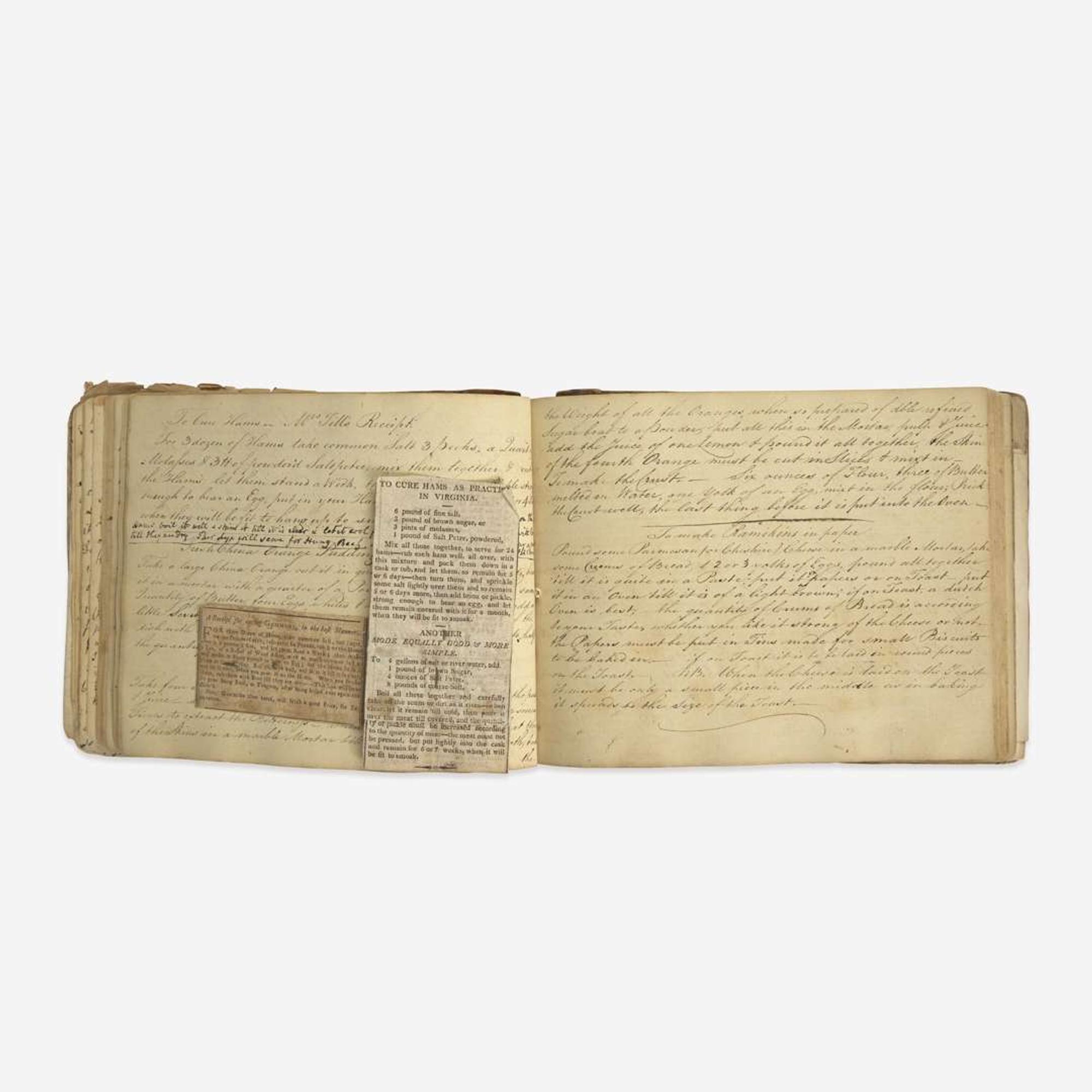 [Food & Drink] Group of 3 Manuscript Recipe Notebooks