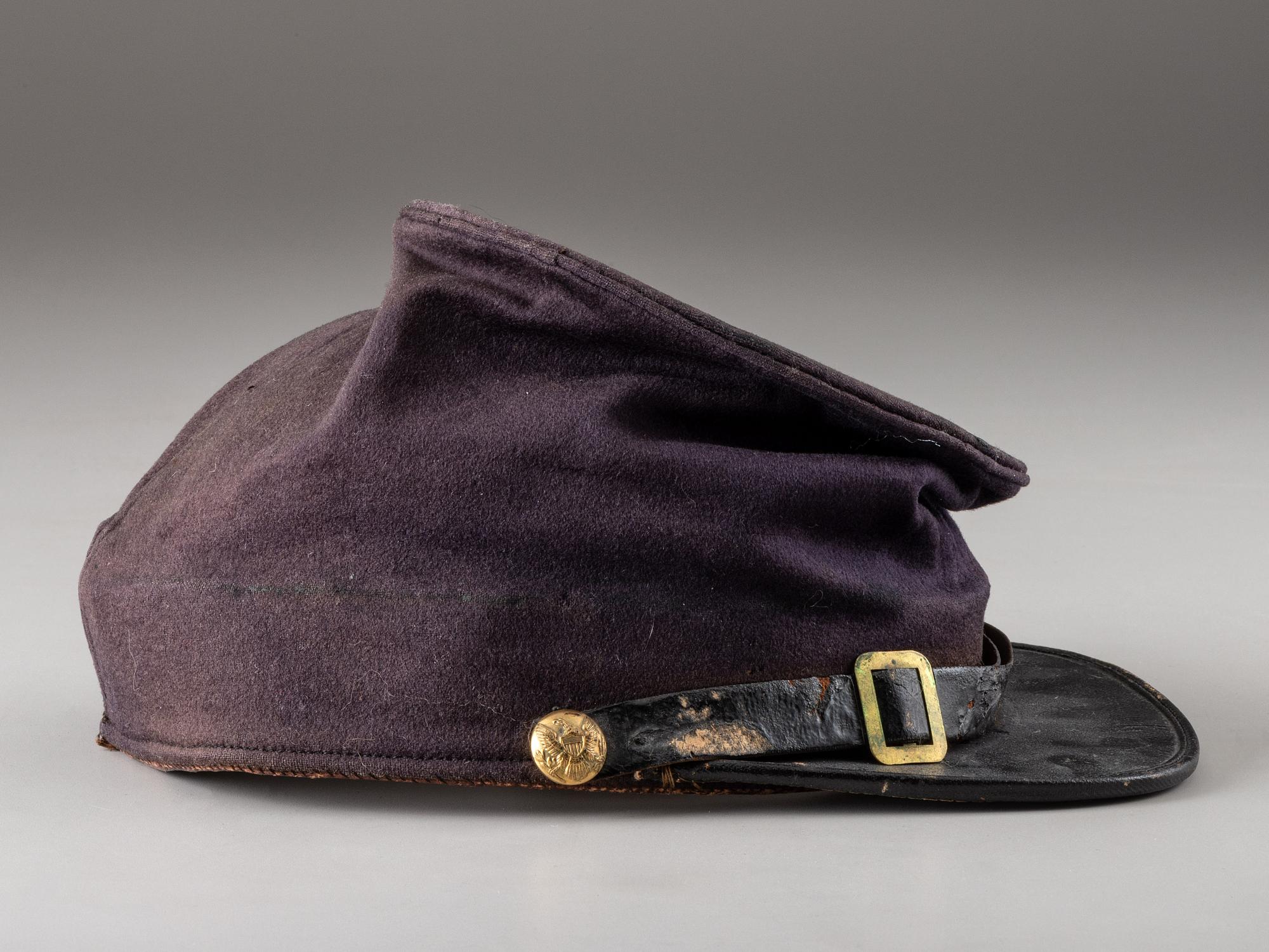 [CIVIL WAR]. Ulster County, NY forage cap with "McClellan" maker's imprint.