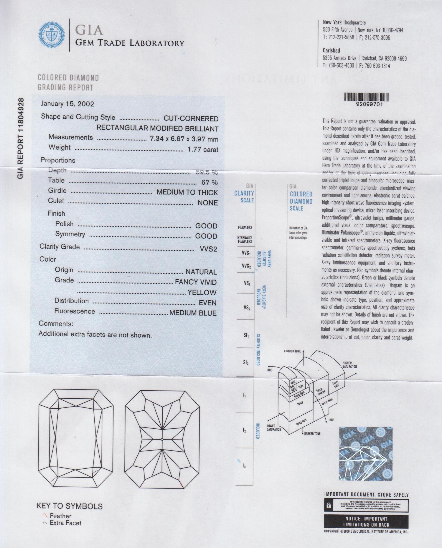 A Pair of Platinum, Yellow Gold, Yellow Diamond and Diamond Earrings, Micheal Beaudry, 9.20 dwts.