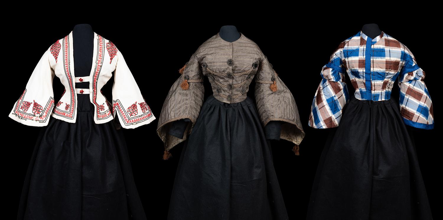 Three Mid-19th Century Bodices, 1850-60s