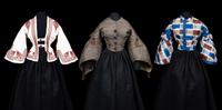 Three Mid-19th Century Bodices, 1850-60s