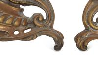 A Pair of Louis XV Style Gilt Bronze Chenets