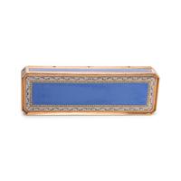 A Gold and Enamel Toothpick Holder