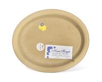 A Wedgwood Polychrome Decorated Caneware Oval Tray