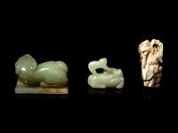 Three Chinese Jade Carvings