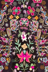 Twelve Embroidered Silk Panels
