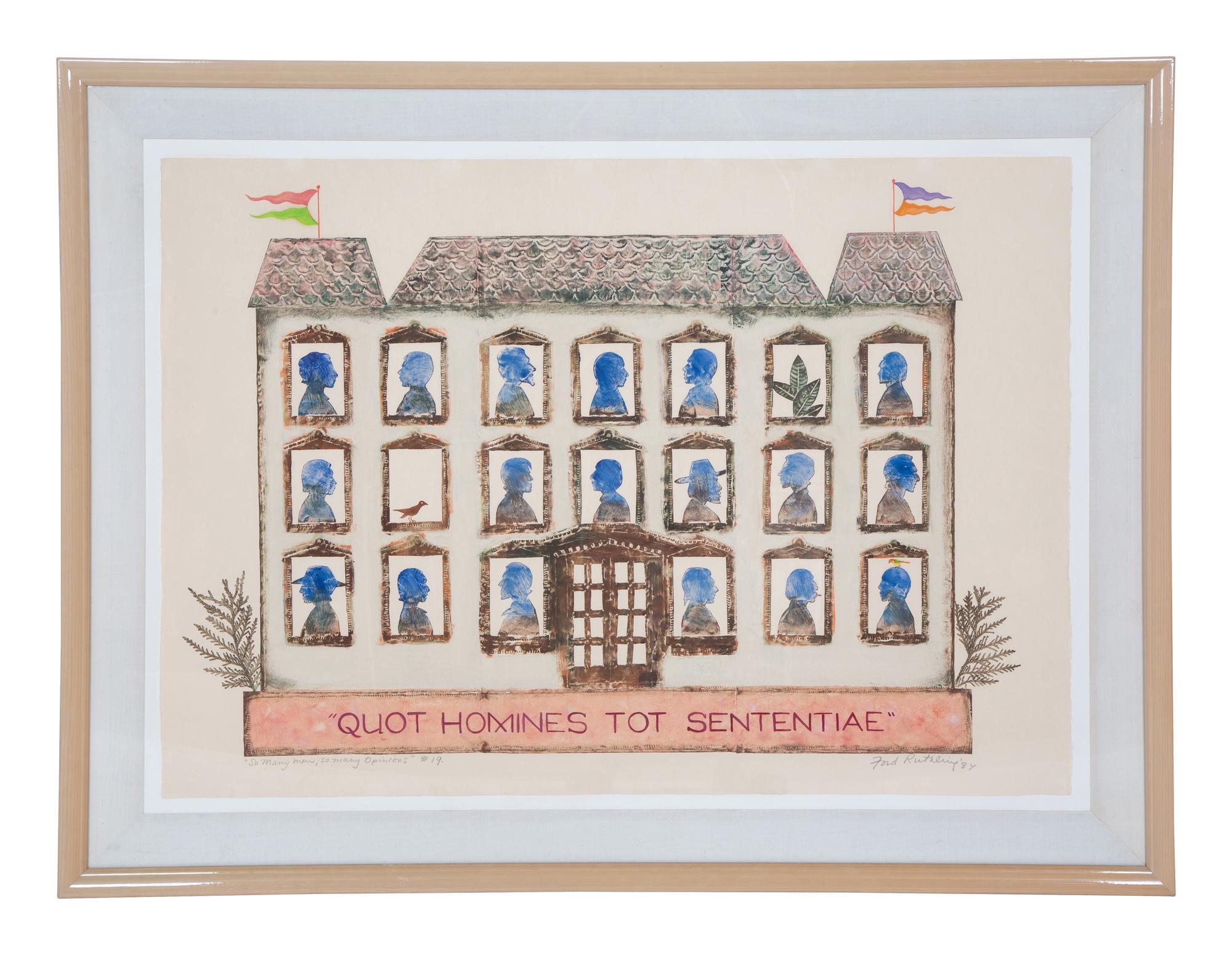 A Group of Six Color Lithographs by Ford Ruthling (American, 1933-2015)