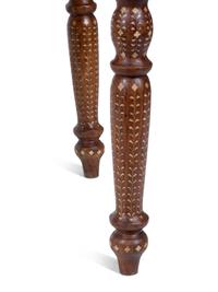 An Anglo-Indian Inlaid Teak & Satinwood Game Table