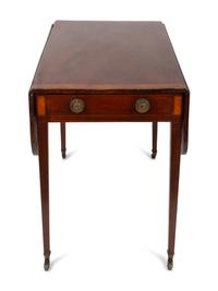 A Federal Style Inlaid Mahogany Pembroke Table — 19TH CENTURY