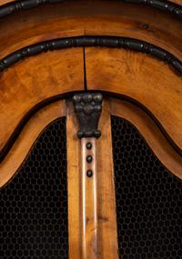 A Pair of Biedermeier Part-Ebonized Fruitwood Bookcases